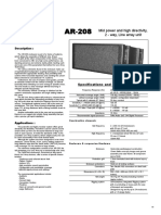AR-208 Line Array Technical Specifications
