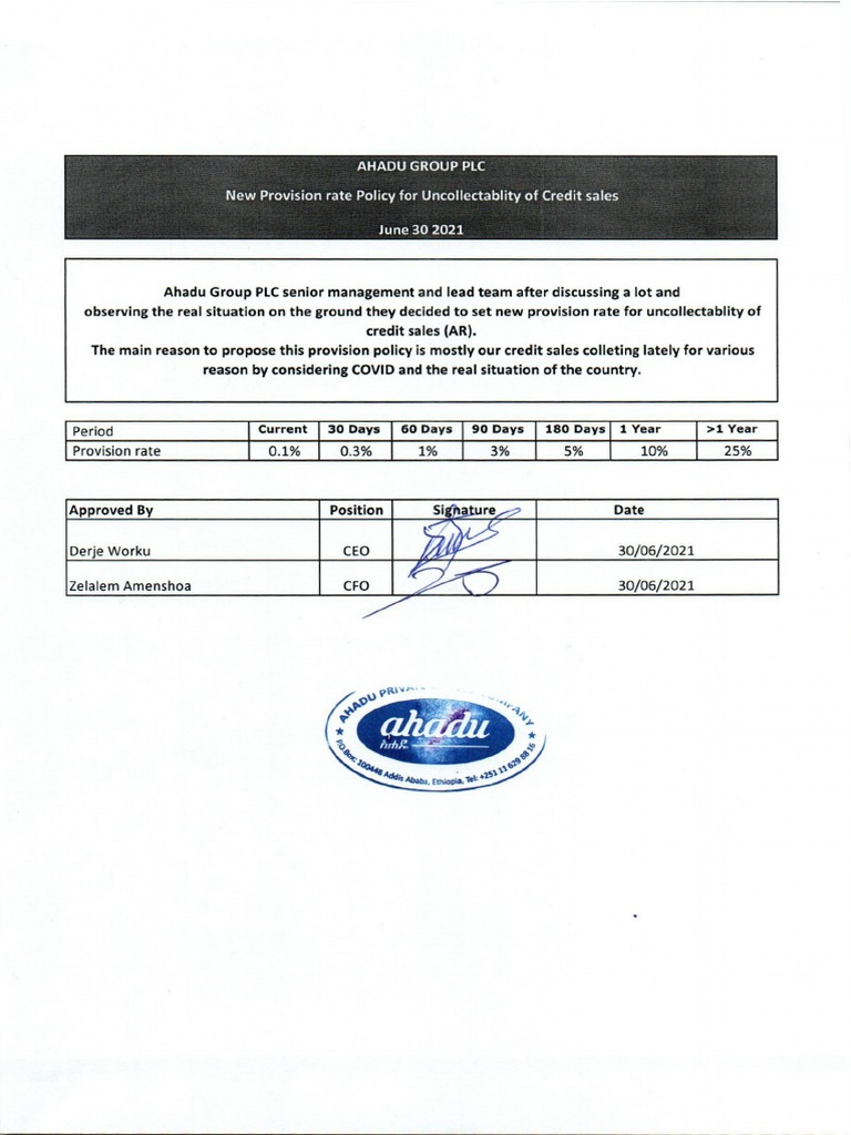 Provision Policy PDF