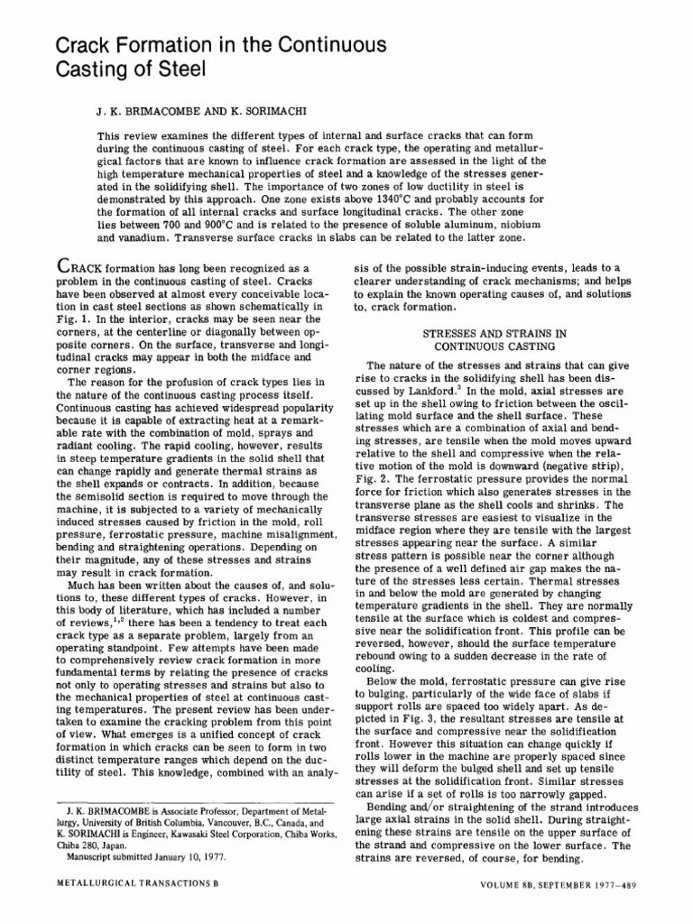 Crack Formation Paper | PDF | Fracture | Ductility