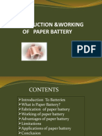 Paper-Battery Seminar