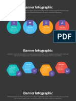 Business Banner Infographics Dark