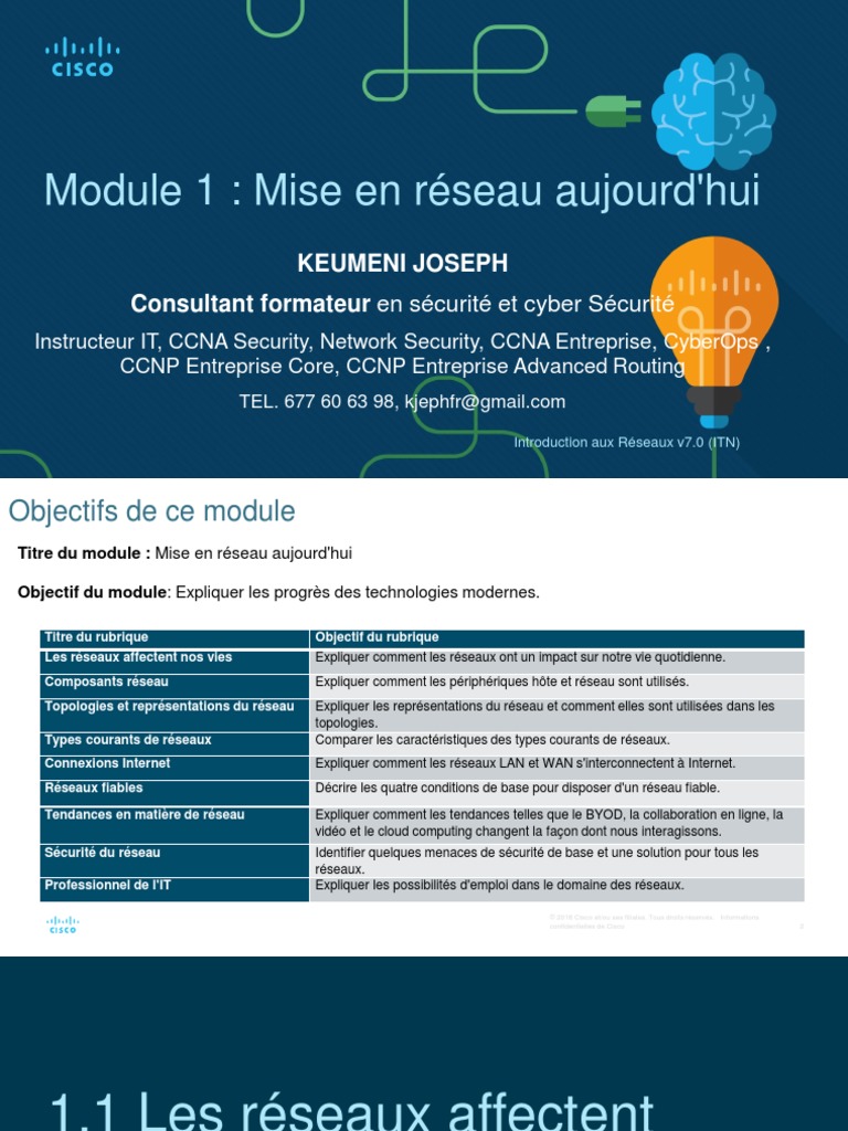 ITN - Module - 1-3 Bon | PDF | Serveur (Informatique) | l'Internet