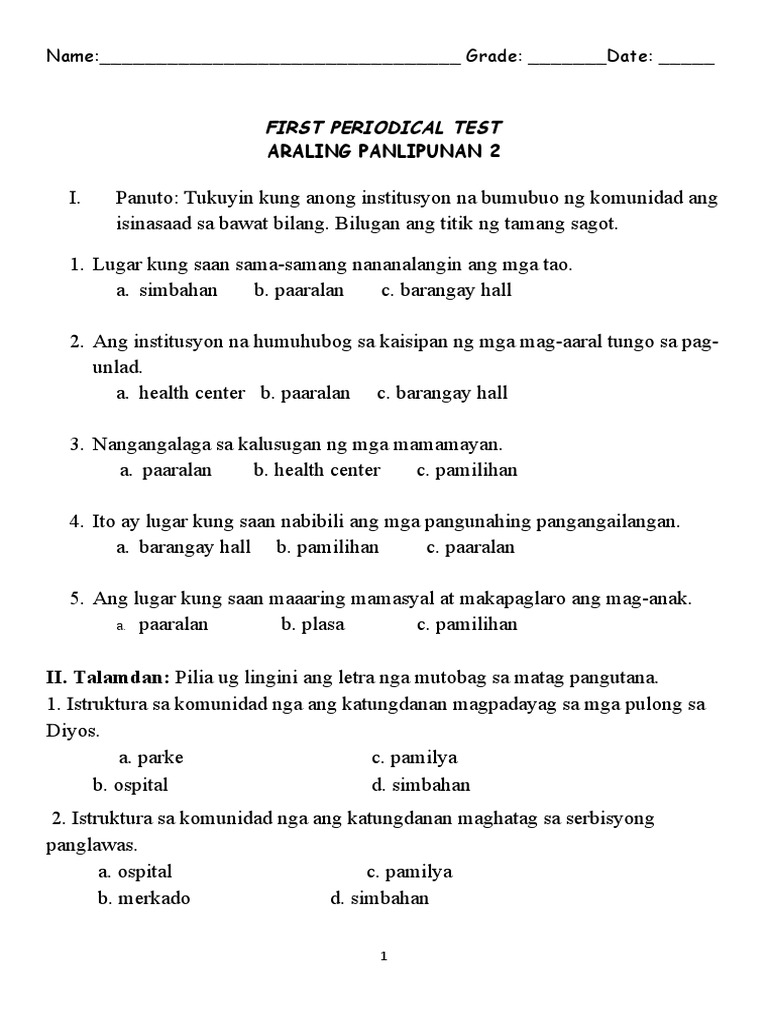 1ST PT Ap | PDF