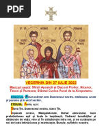 Vecernia 27.07.2022, Miercuri Seară