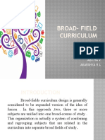 Broad - Field Curriculum
