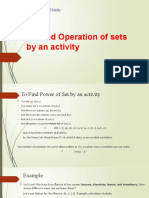 To Find Operation of Sets by an Activity_ppt