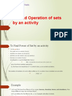 Find subsets and power sets activity