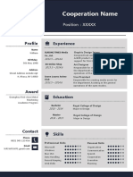 Dark Blue Resume For Designer-WPS Office