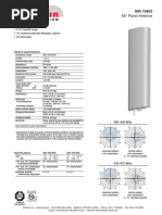 65° Panel Antenna: - 0-14° Downtilt Range. - UV Resistant Pulltruded Fiberglass Radome. - DC Grounded