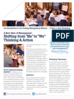 Shifting From "Me" To "We" Thinking & Action: A New Style of Management
