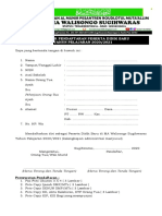 Formulir Pendaftaran MA