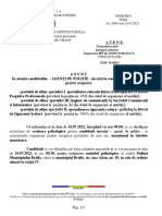 Anunt Testare Psihologica .FARA NUME Sursa Externa.18.07.2022