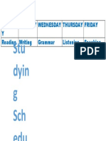 Studying Schedule C1