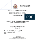 Ndejje University: Faculty of Engineering Department of Civil Engineering