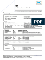 Membrana poliuretano impermeabilização