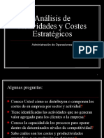 Análisis de Actividades y Costes Estratégicos