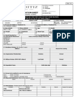 Personal Information Sheet: Fully Accomplish The Form Do Not Leave Blanks Write (N/A) If Not Applicable