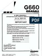 8680-1013 G660 Gradall Parts Manual Lot 125 Only