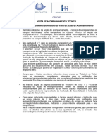 Visita de Acompanhamento Técnico Regras de Preenchimento Do Relatório Da Visita Da Acção de Acompanhamento