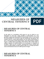 Measures of Central Tendency: Dr. R. M. K. V Assistant Professor