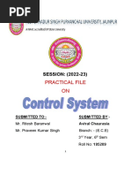 Control System Practical File