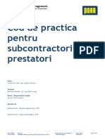 Cod de Practica Pentru Subcontractori