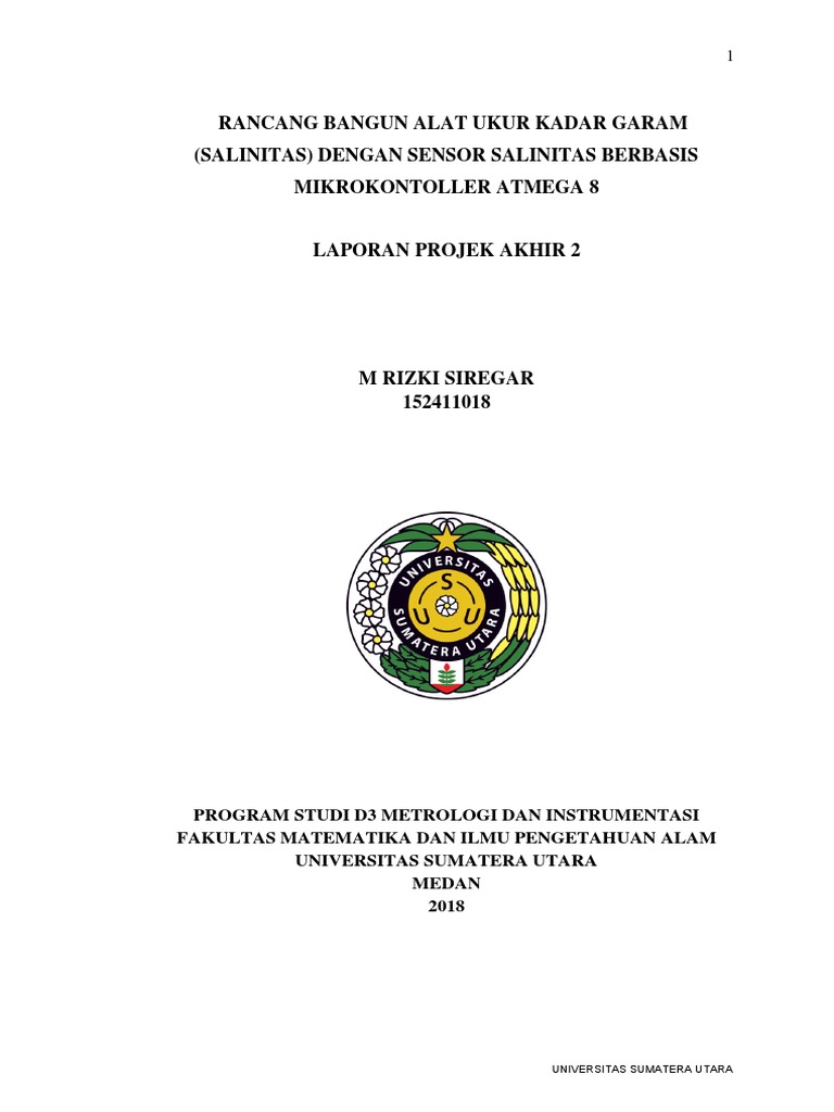 Alat Ukur Salinitas Berbasis Arduino | PDF