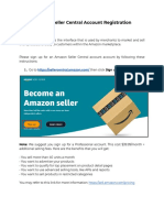 Amazon Seller Central Account Registration