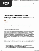 Optimizing Ethernet Adapter Settings For Maximum Performance - FlexRadio