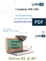 Circuit Analysis (EE-126) : Dr. Beenish Sultana Assistant Professor EED