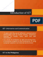 Introduction of ICT