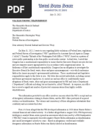 Grassley To Justice Dept FBI