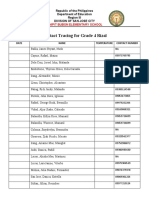 Contact Tracing by Grade Level