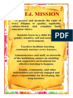 DepEd Mission, Vision, Core Values