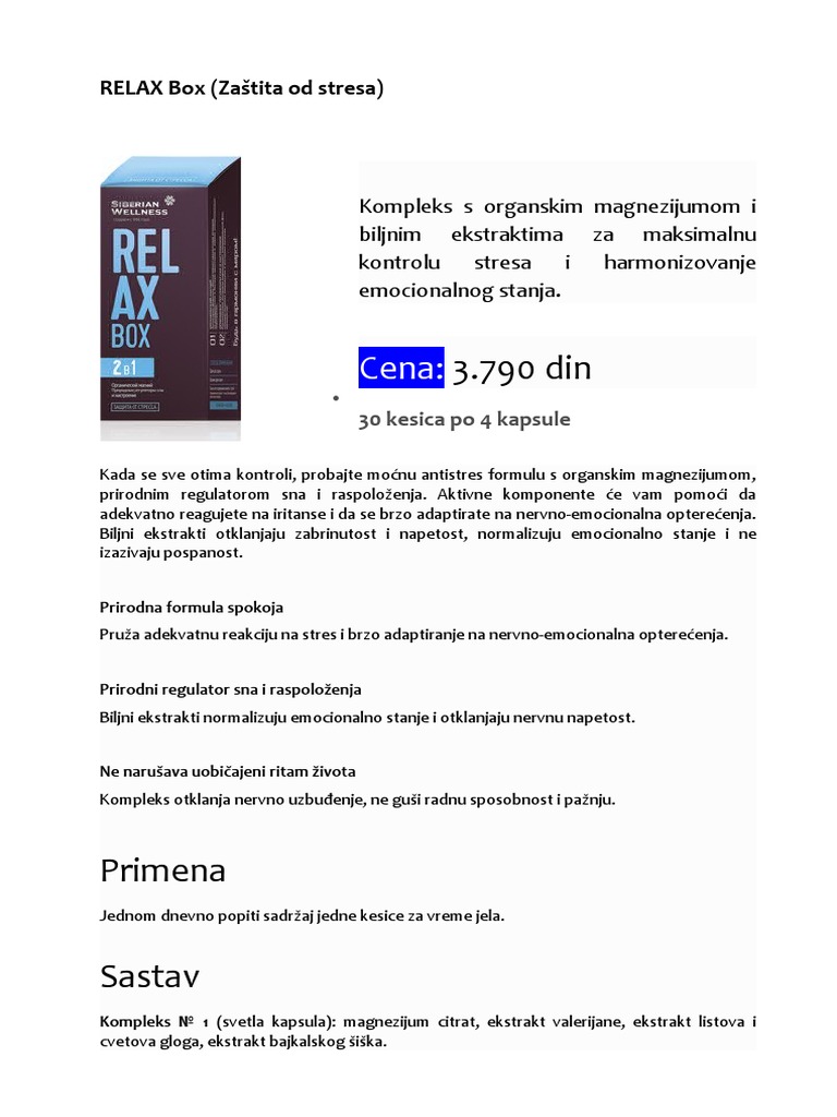 RELAX Box | PDF