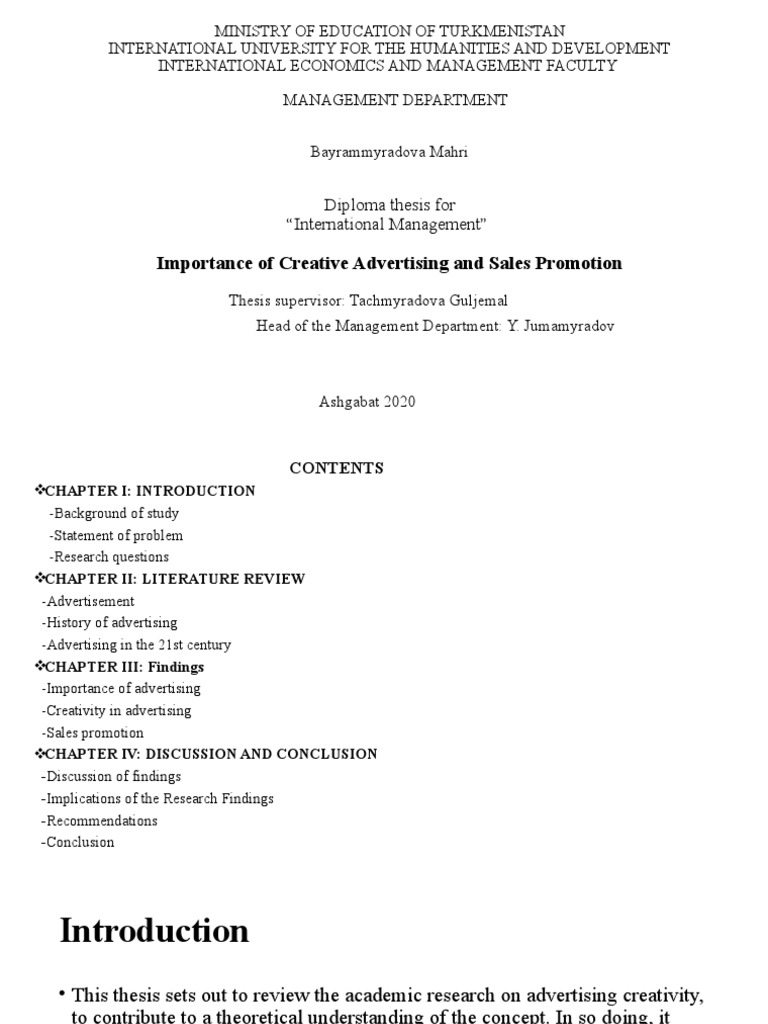 Creative Advertising & Sales Promotion Insights | PDF | Advertising ...