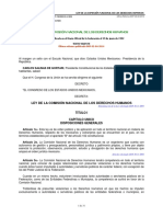 Ley de La Comision Nacional Derechos Humanos 2014