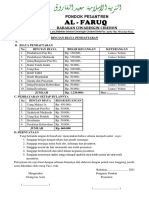 Formulir Pendaftara Santri Cirebon
