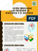 Educación emocional para prevenir violencia y suicidio