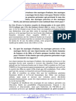 En Côte D'ivôire, La Derniere Enquete de Demôgraphie Et de Sante (EDS, 2012) Indique Que 12% Des Femmes Etaient Deja