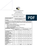 PLANO TEMÁTICO - Psicologia Geral