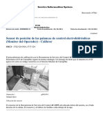 Sensor de Posición de Las Palancas de Control Electrohidráulicas Monitor Del Operador Calibrar 966H