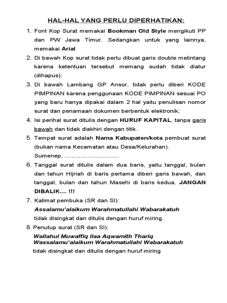Contoh Surat Ranting Lengkap | PDF