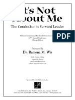 It's Not About Me: The Conductor As Servant Leader