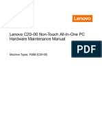 Lenovo C20-00 Non-Touch All-In-One PC Hardware Maintenance Manual