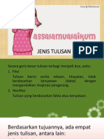 Jenis Tulisan