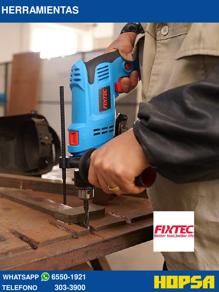 Fixtec Herramientas | PDF | Perforar | Ingeniería mecánica
