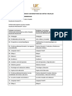 Correspondencia Prof. Univ. Visuales Con Plan 134