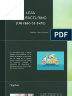 Lean Manufacturing (Un Caso de Éxito)