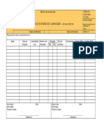 Ficha Técnica Do Sistema de Iluminação - Área Externa